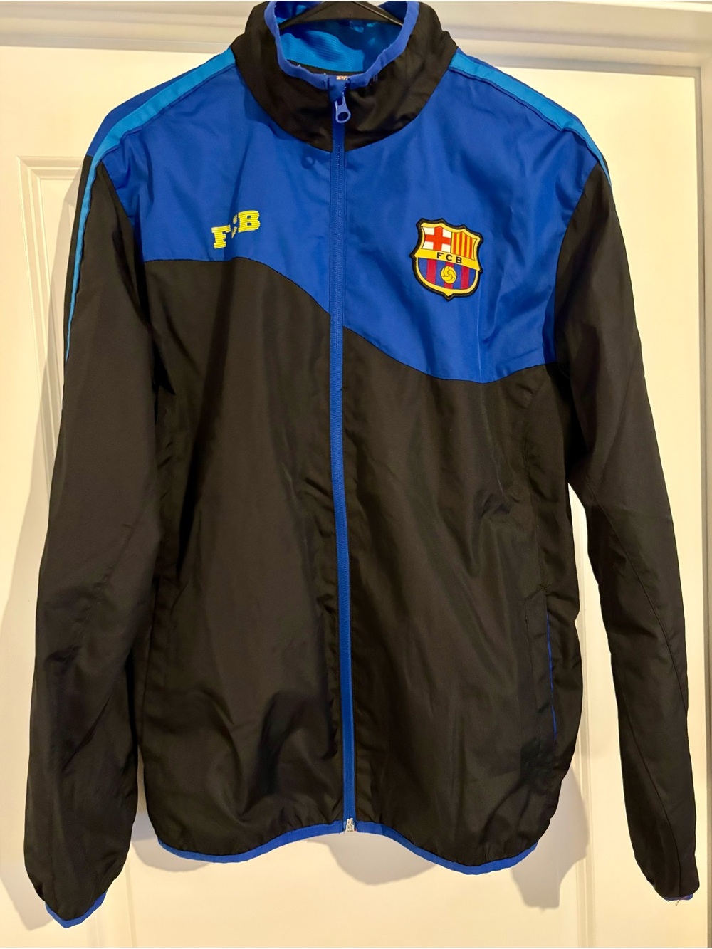 FC Barcelona Blue & Black Track Jacket Medium